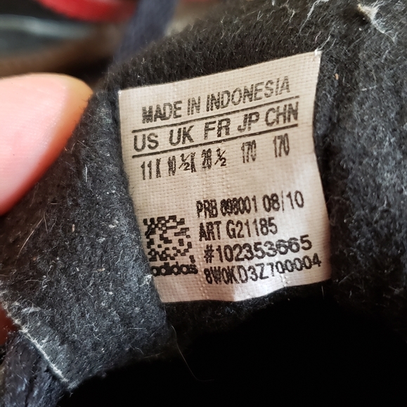 Adidas Samba Boys Red/Black size 11K, Toddler - Picture 6 of 6